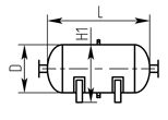 Горизонтальный бак гидроаккумулятор тип Г1